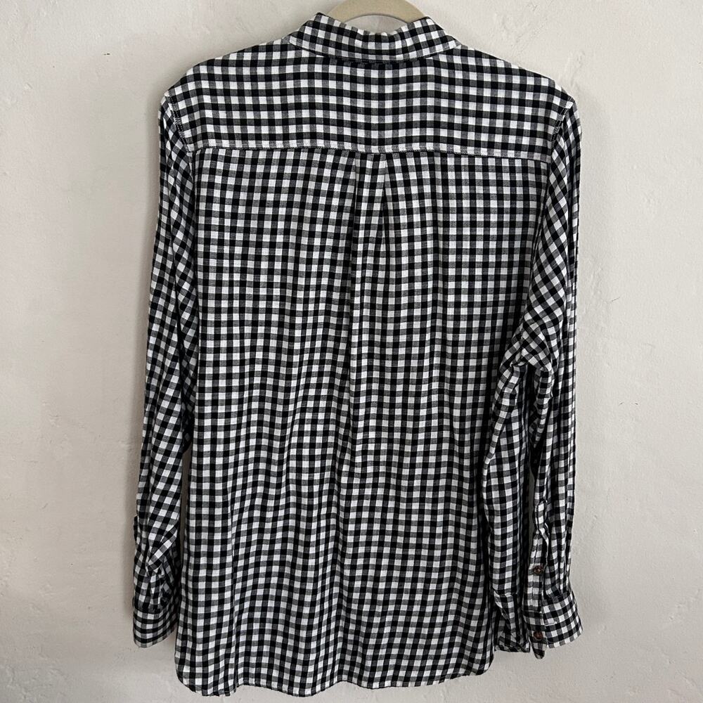 Marine Layer Black White Gingham Button Down Shir… - image 4